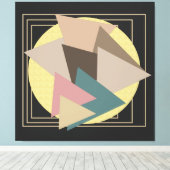 Abstracte geometrische futuristische kunst canvas afdruk (Insitu (Houten vloer))