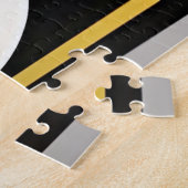 Abstracte Geometrische Gestileerde Kat Legpuzzel (Zijkant)