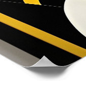 Abstracte Geometrische Gestileerde Kat Poster (Hoek)