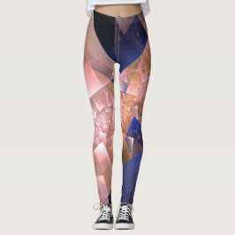 Abstracte geometrische getextureerde decoratie leggings