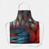 Abstracte geometrische getextureerde decoratie schort (Voorkant)