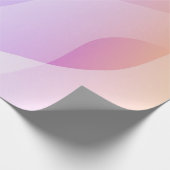 Abstracte geometrische golfvorm met verloop Zacht  Cadeaupapier (Hoek)