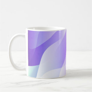 Abstracte geometrische golfvorm met verloop Zacht Koffiemok
