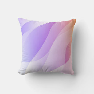 Abstracte geometrische golfvorm met verloop Zacht  Kussen