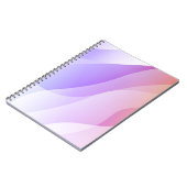 Abstracte geometrische golfvorm met verloop Zacht Notitieboek (Linkerzijde)