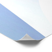 Abstracte geometrische golfvorm met verloop Zacht Poster (Hoek)