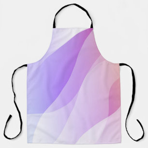 Abstracte geometrische golfvorm met verloop Zacht  Schort