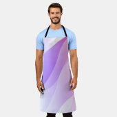 Abstracte geometrische golfvorm met verloop Zacht Schort (Gedragen)