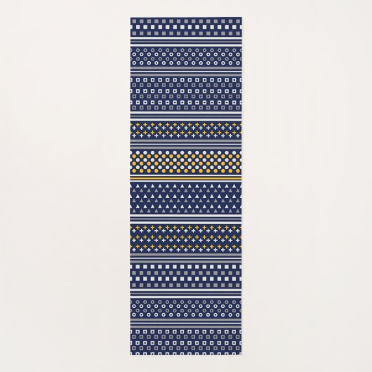 abstracte geometrische grenzen yogamat (Achterkant)