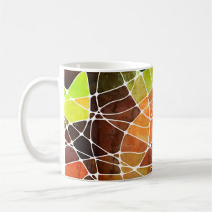 abstracte geometrische grijze achtergrond-abstract koffiemok