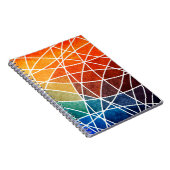 abstracte geometrische grijze achtergrond abstract notitieboek (Rechterzijde)