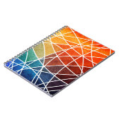 abstracte geometrische grijze achtergrond abstract notitieboek (Linkerzijde)