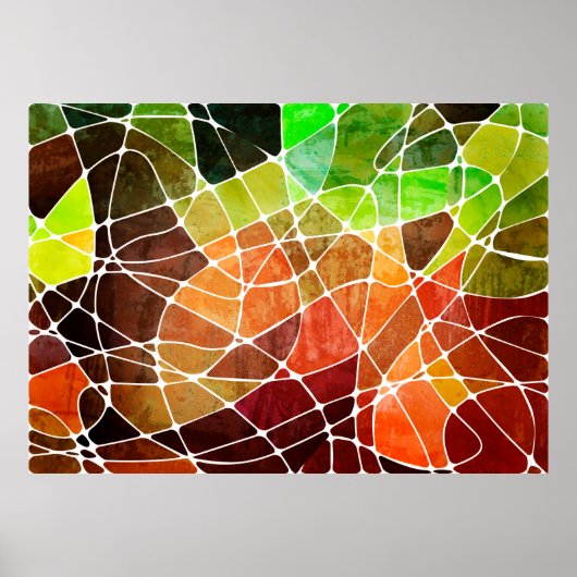 abstracte geometrische grijze achtergrond-abstract poster (Voorkant)