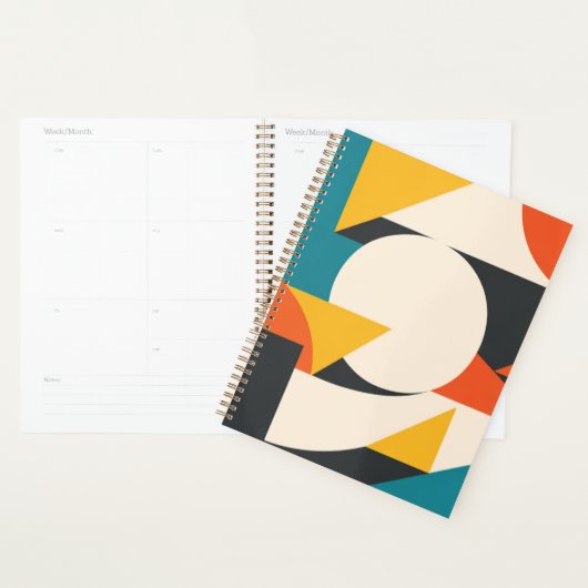 Abstracte Geometrische Harmonie Planner (Display)