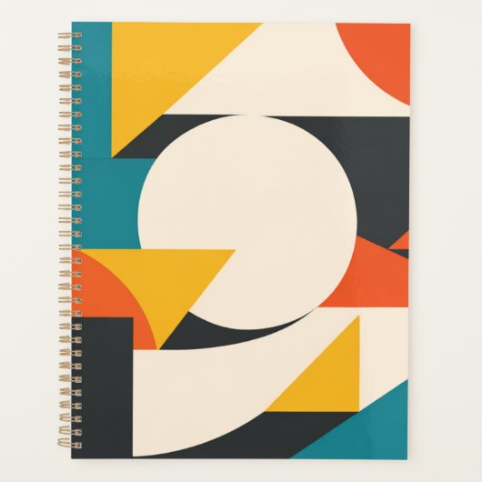Abstracte Geometrische Harmonie Planner (Voorkant)