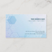 Abstracte geometrische hexagonale medische visitekaartje (Achterkant)