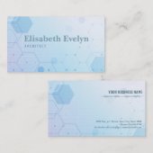 Abstracte geometrische hexagonale medische visitekaartje (Voorkant / Achterkant)