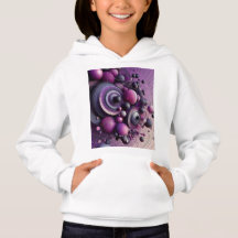 Abstracte geometrische hoodie voor meisjes
