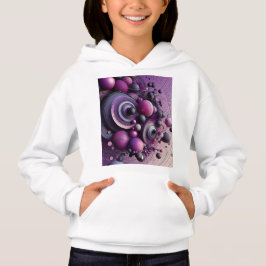 Abstracte geometrische hoodie voor meisjes