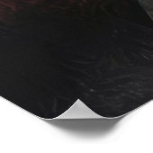Abstracte geometrische houtstructuur poster (Hoek)