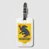 Abstracte geometrische HUFFLEPUFF™ Crest Bagagelabel (Voorkant (verticaal))
