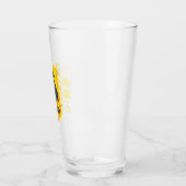 Abstracte geometrische HUFFLEPUFF™ Crest Glas (Links)