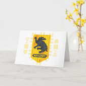 Abstracte geometrische HUFFLEPUFF™ Crest Kaart (Gele Bloem)