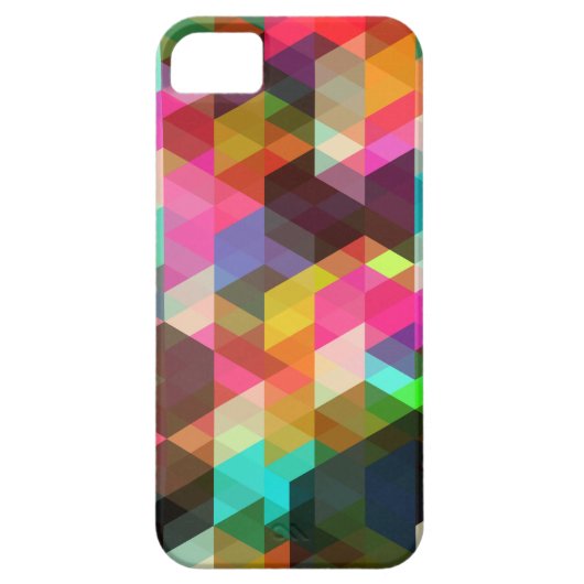 Abstracte geometrische iPhone hoesje (Achterkant)