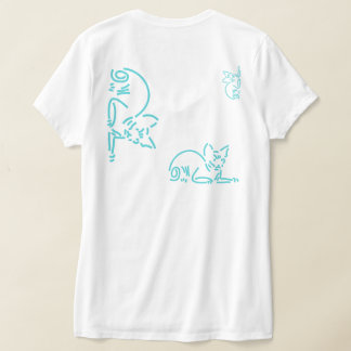 Abstracte Geometrische Kat | Symbolische Lijnconst T-shirt