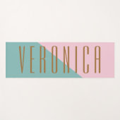 Abstracte Geometrische kleurenblok Persoonlijke na Yogamat (Voorkant (horizontaal))