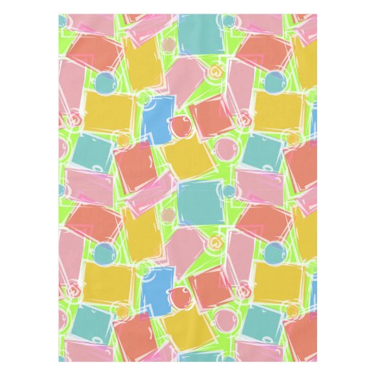 Abstracte geometrische kleurstof tafelkleed (Voorkant)