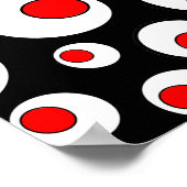Abstracte Geometrische Koele Cirkels Poster (Hoek)