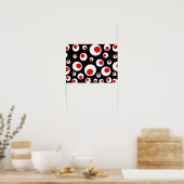 Abstracte Geometrische Koele Cirkels Poster (Keuken)