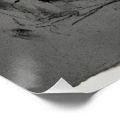 Abstracte geometrische kubusposter van houtskool perfect poster (Hoek)