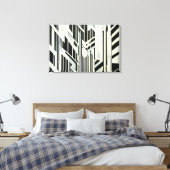 Abstracte Geometrische Kunst Acrylprint Canvas Afdruk (Insitu (Slaapkamer))
