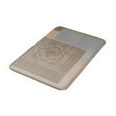 Abstracte geometrische kunst badmat (Gekanteld)