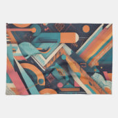 Abstracte geometrische kunst - Bold Vibrant Graphi Theedoek (Horizontaal)