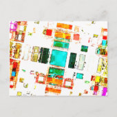 Abstracte geometrische kunst briefkaart (Voorkant)