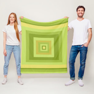 Abstracte geometrische kunst fleece deken