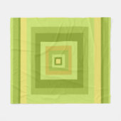 Abstracte geometrische kunst fleece deken (Voorkant (Horizontaal))