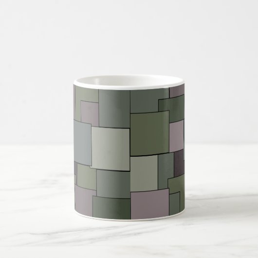 Abstracte geometrische kunst koffiemok (Center)