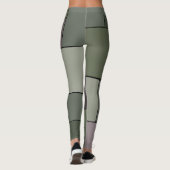 Abstracte geometrische kunst leggings (Achterkant)