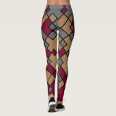 abstracte geometrische kunst leggings (Achterkant)