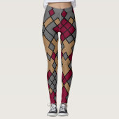 abstracte geometrische kunst leggings (Voorkant)