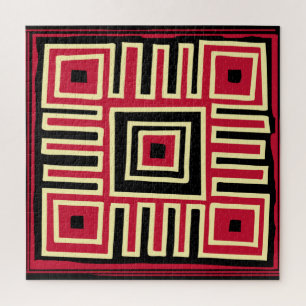 Abstracte geometrische kunst legpuzzel