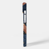 Abstracte geometrische kunst met goud en zwart Case-Mate iPhone case (Achterkant / Links)
