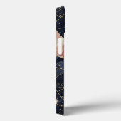 Abstracte geometrische kunst met goud en zwart Case-Mate iPhone case (Achterkant / Rechts)