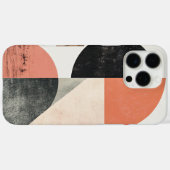 Abstracte geometrische kunst met natuurlijke textu Case-Mate iPhone case (Achterkant (horizontaal))