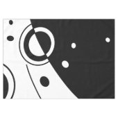 Abstracte geometrische kunst met zwart en wit tafelkleed (Voorkant (Horizontaal))