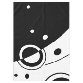 Abstracte geometrische kunst met zwart en wit tafelkleed (Voorkant)